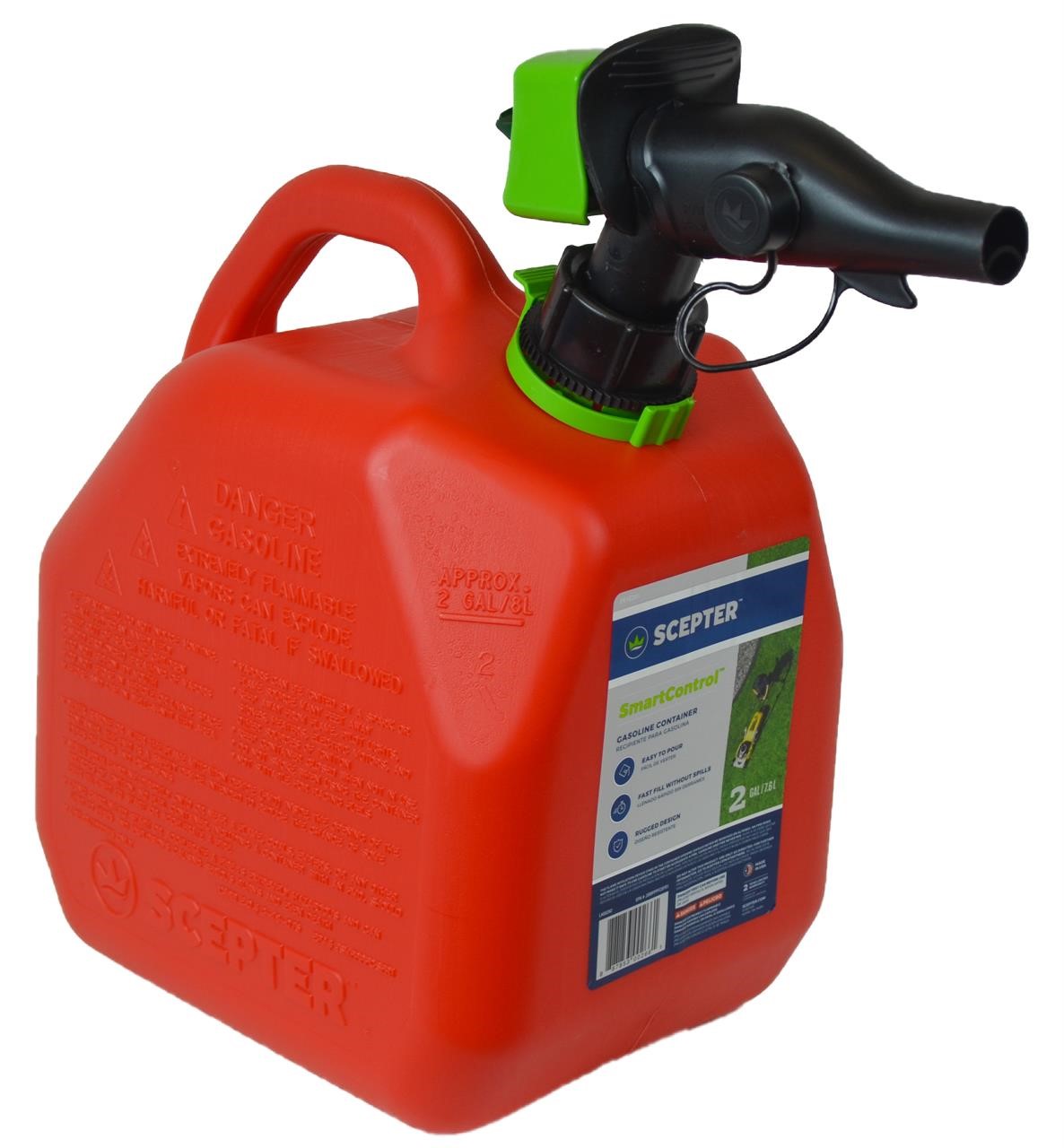 2-Gallon Scepter SmartControl Red Gas Container