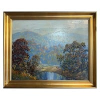 1944 John Wesley Hardrick Landscape Painting