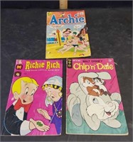 ARCHIE, RICHIE RICH, AND CHIP N DALE COMIC BOOKS