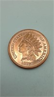 1 Ounce Copper Round Indian Head