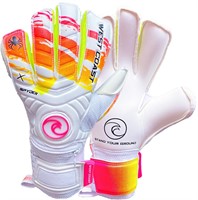 X Sunset Soccer Goalkeeper Gloves, Size 8