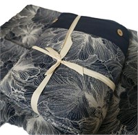 Queen Duvet Cover Set Linen Cotton Blend 3 Piece S