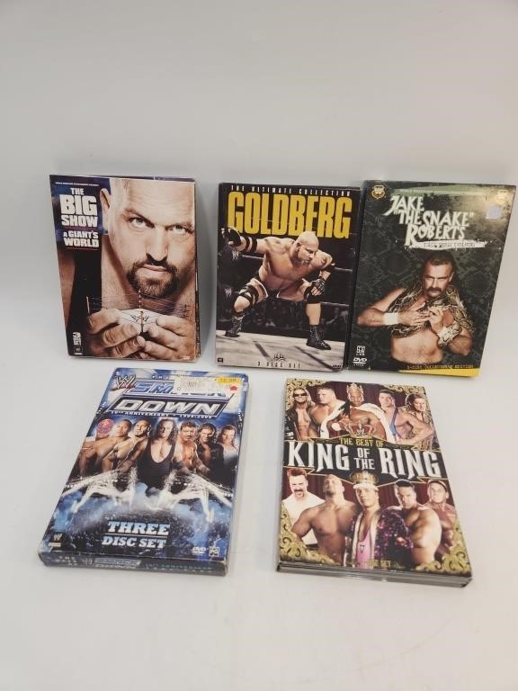 5 WWE Wrestling DVD Collection