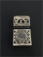 Sterling silver lighter holder 33.4g