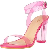 Size:(6M) ZriEy Clear Block Sandals Chunky Heels f