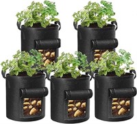 CTH 5 Pack Potato Grow Bags Vegetable Plant Growin