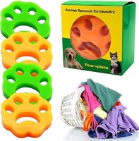 4 Pack Pet Hair Remover for Laundry Lint Catcher L