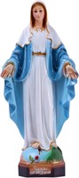 HOLLOII Virgin Mary Statue  19 Inch  Blue