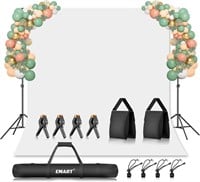 EMART Photo Backdrop Stand 10x8.5ft  White