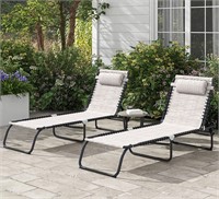 $100 2 Folding Chaise Lounge Pool Chairs