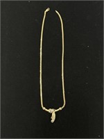 14K gold 16in necklace 10.7g