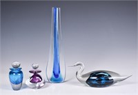 A Group of 4 Glasswares