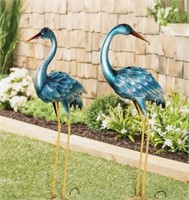 Evergreen 35” Blue Heron Statue Pair $70