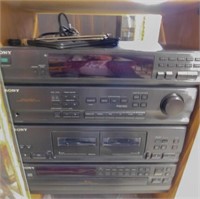 Sony Stereo in Cabinet