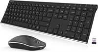Arteck 2.4G Wireless Keyboard and Mouse Combo Stai
