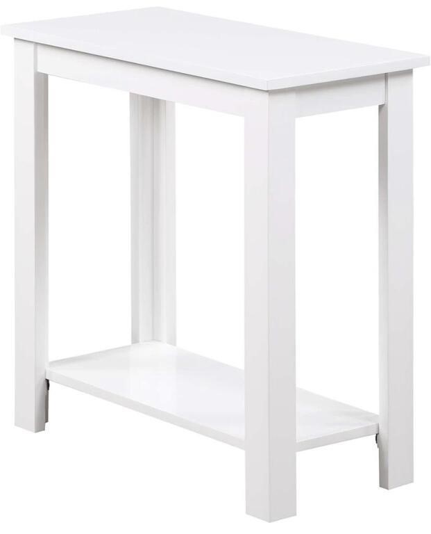 WHITE TABLE DESK WITH DRAWER 16x27IN