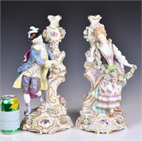 Pair of Western-Style Figural Candle Stands