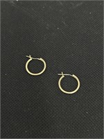 10K hoop earrings 0.4g