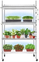 Monios-L Plant Shelf with Grow Lights, 4-Tier