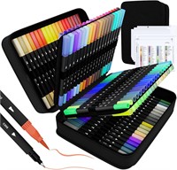 Dual Brush Markers  110-Color Set in Case