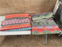 Native style blanket & large quilt