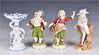 Group of 4 Porcelain Figural Statues