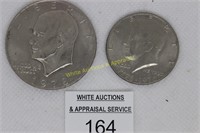 1978 Eisenhower Dollar / 1976 Kennedy Half