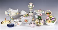 Group of 13 Porcelain Ornaments