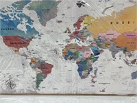 MAP OF THE WORLD 47X2 FT