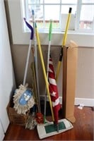 Brooms, Mops, Flag