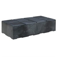 Set of 2 Structural Plastic Dunnage Cube