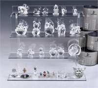 Group of 30Pcs Crystal Miniature Figurines