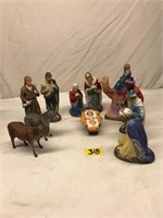 11 Piece German Nativity Scene