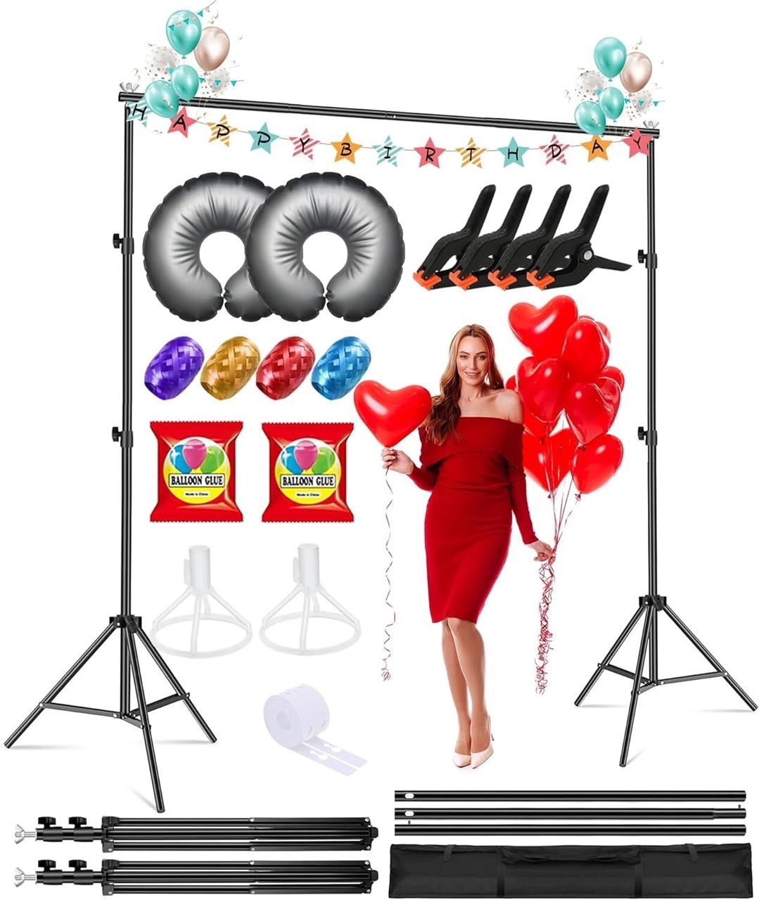 7x6.5Ft Backdrop Stand Kit for Parties