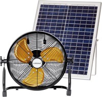 Portable Solar Fan w/ USB Output