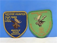 Ontario Moose Hunter Patch 1980 & 1986 4 "