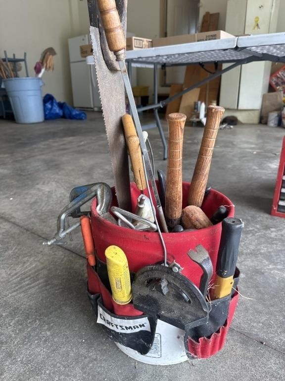 Craftsman Contractor Belt & All Tools in Bucket