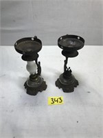 Vintage Miniature Patent Medicine Oil Lamps