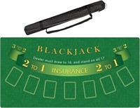 ZELAMU Poker Mat  47x23.6 Inch  Blackjack