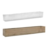 CYS EXCEL Rectangle Wood Planter Box with