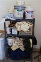 Poly Shelf, Buckets, Blankets, Paints