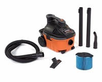 Wet Dry Vacuums with Rear Wheels, 5.0 Peak HP,
