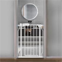 Wide Baby Gate  30 Tall  for House  White