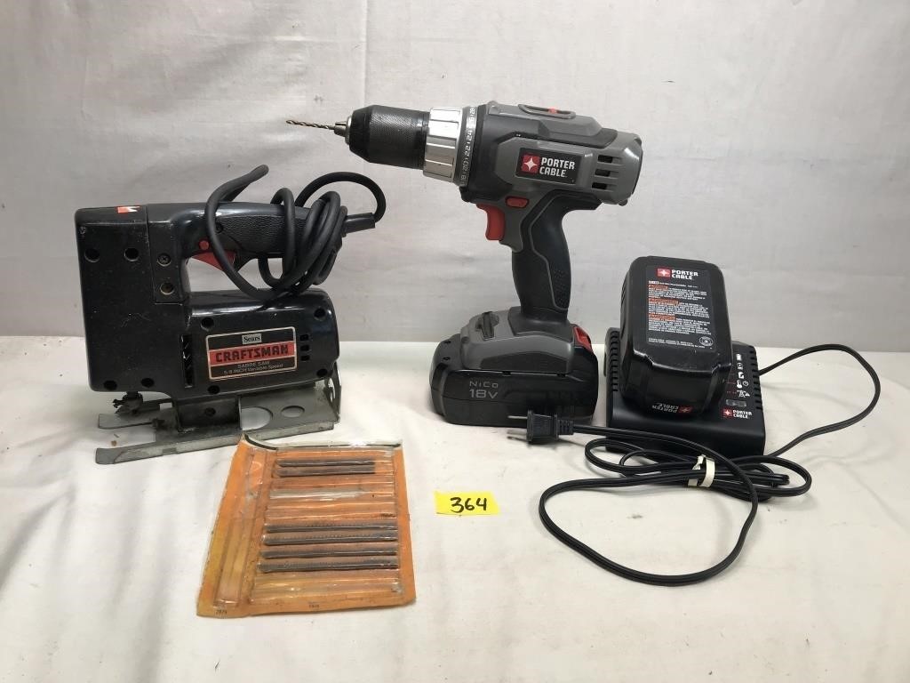 Porter Cable Drill & Sears Craftsman Sabre Saw