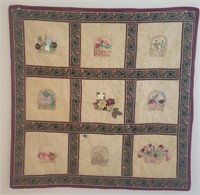 L - HAND CRAFTED DECOR QUILT 32X31"