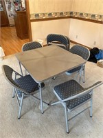 Card Table & 8-Card Table Chairs