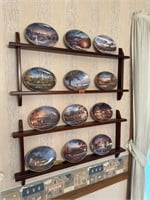 Hadley Painted Plate Collection & Wall Shelf