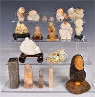 Group of 18Pcs Assorted Carvings