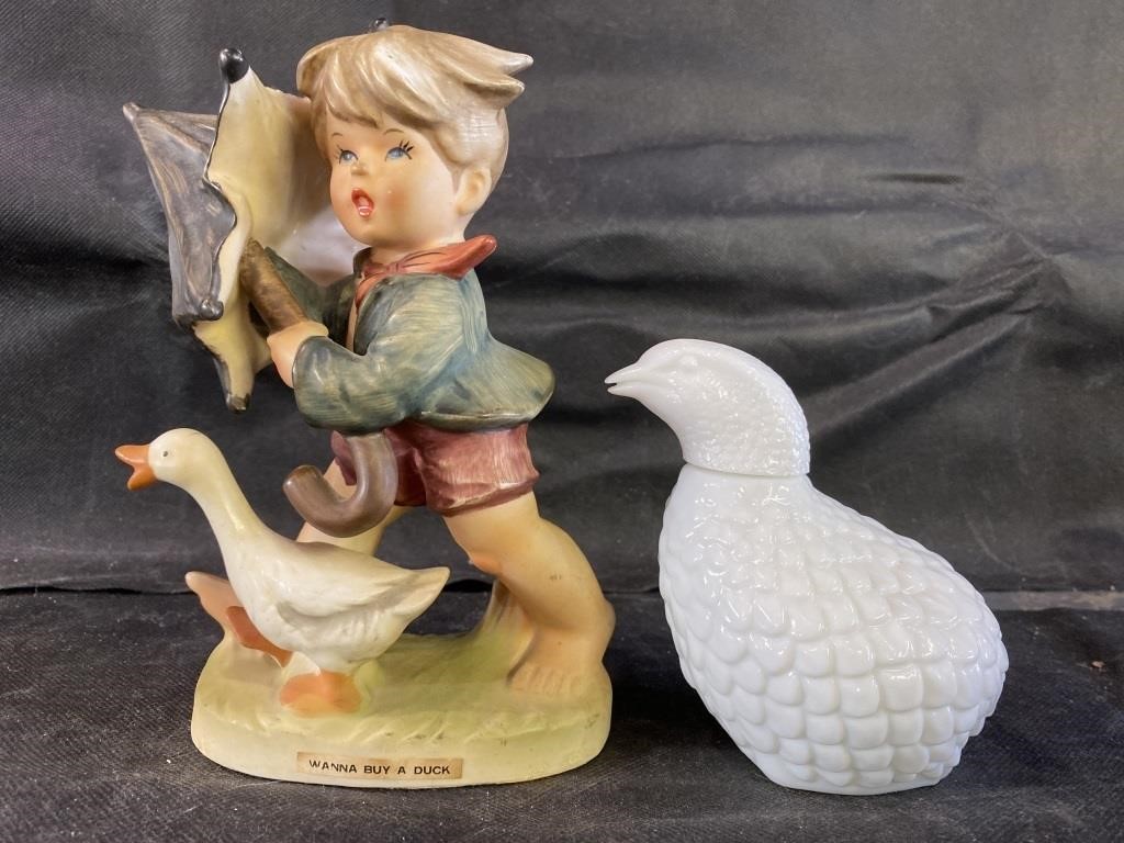 VTG Wanna Buy A Duck Figurine & More