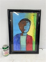 Keany W signed framed drawing